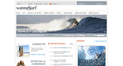 Desktop Screenshot of es.wannasurf.com